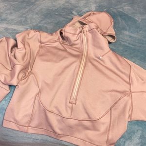 LuluLemon 1/2 zip cropped hoodie